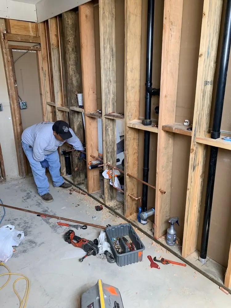 Commercial rough-in plumbing for Gas Line Repair in Tennent